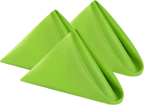 Cupuamon Servilletas de Tela 20x20 pulgadas de Poliéster Lavables Servilletas de Cena Suaves Servilletas de Mesa para Bodas Fiestas Cenas Banquetes