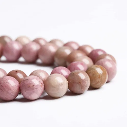 Miniatura 22 de 60 Cuentas de 15⁄64 Pulgadas (6 mm) de Piedra Natural de Citrino Limpio de Grado 3A en Bruto para Hacer Joyería, Pulseras DIY