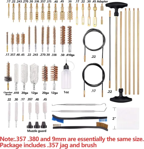 Miniatura 2 de BOOSTEADY Kit de Limpieza Universal de Armas Kit de Limpieza de Escopeta y Pistola con Estuche de Transporte Organizado y Ligero Suministros