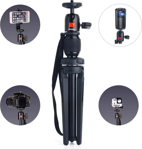 Miniatura 3 de Soporte de trípode compatible con Anker Nebula Capsule Series, mini trípode universal para cámara, soporte de proyector portátil de aleación