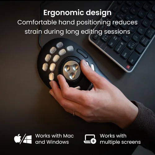 Miniatura 5 de Contour ShuttlePRO v2 - Controlador multimedia con Jog Wheel y 15 botones programables personalizados Ideal para edición de video, audio y fotos