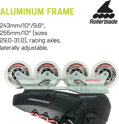 Miniatura 3 de Rollerblade Twister XT - Patines en línea para mujer, color negro/menta, rendimiento urbano