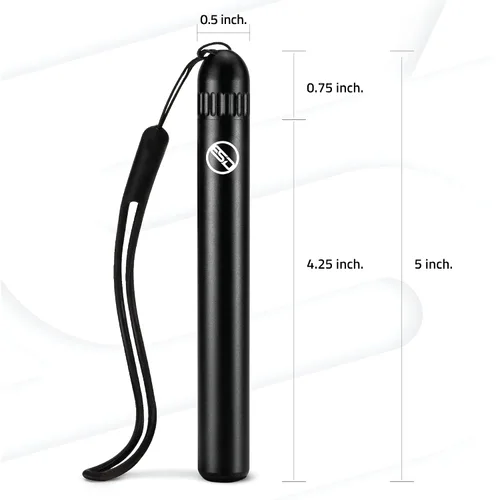 Miniatura 2 de Tubo Conetainer de Conos Pre-Enrollados ESD - Negro - Se Adapta a Conos King Size y 1-1/4 - Contenedor de Cigarrillos de Tamaño Bolsillo