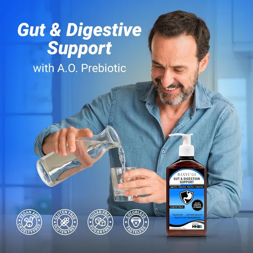 Miniatura 4 de BAXYL GI Liquid, 6 onzas líquidas, suplemento de digestión patentado con hialuronano MHB3, Amaferm y extracto de melena de león para ERGE, SII