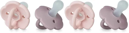 Miniatura 17 de Moonkie Juego de 2 chupetes Chupetes de bebé con diseño de una pieza con grandes agujeros de aire, silicona sin BPA, seguros para bebés de 0 a 6