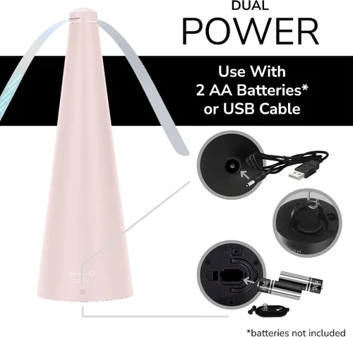 Miniatura 8 de Ventiladores Antimoscas para Mesas de Modern Lyfe - Alimentados por Batería AA y USB - Matamoscas Accesorio para Acampar al Aire Libre o para Comida
