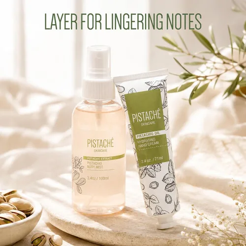 Miniatura 7 de Pistaché Skincare Crema de manos con aceite de pistacho Hidratante y nutritiva con vitamina E Hidratante de larga duración para manos, uñas