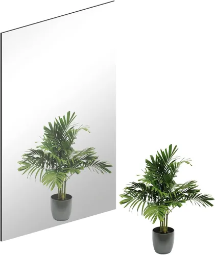 Miniatura 9 de 4 hojas de espejo acrílicas, azulejos de espejo autoadhesivos de 8 x 12 pulgadas, sin marco, azulejos de espejo de cuerpo completo para pared
