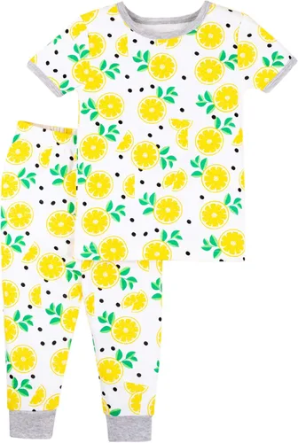 Lamaze Organic Baby Baby Girls' Toddler Short Sleeve Tight Fit Sleepwear