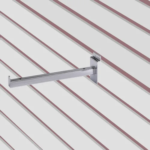 Miniatura 6 de KEILEOHO 16 ganchos Slatwall Deluxe de 10 pulgadas, soportes de estante resistentes para Slatwall, ganchos de panel para garaje, tienda, exhibición
