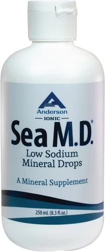 Miniatura 10 de Anderson Sea M.D. Gotas de Minerales Traza Concentradas, Suplemento de Electrolitos Iónicos de Magnesio, Ayuda con los Calambres Musculares