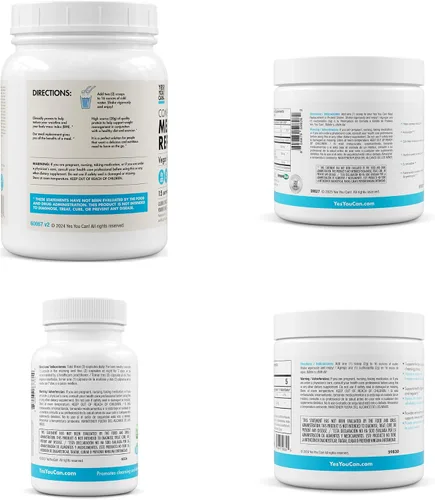 Miniatura 8 de Yes You Can! Kit Detox Plus (vainilla de reemplazo de carne, aloe vera mango) - Polvo completo de reemplazo de comidas, refuerzo de batido de alta