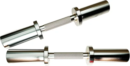 Miniatura 4 de qibylift Olympic Dumbbell Handles Loadable Dumbell Bars Set Of 2 Fit 2 Inch Weight Plates Ideal For Home Gym Strength Training, Weight Bars with 2