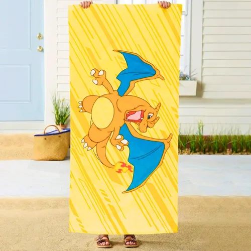 Miniatura 8 de Franco Toalla de playa de algodón súper suave para niños, 58 x 28 pulgadas, Hello Kitty