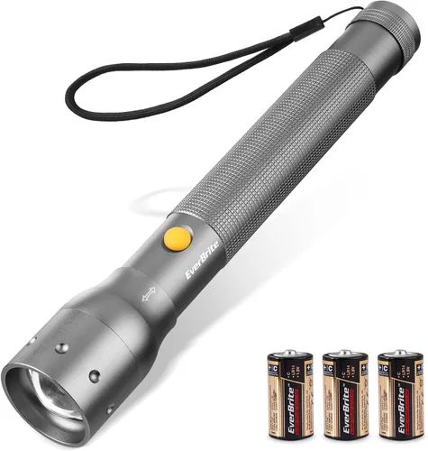 Miniatura 10 de EverBrite Mini Linterna, Luz LED con Zoom, 3 Modos, 3 Pilas AAA Incluidas, Linterna de Mano Pequeña para Camping, Emergencia, Hogar – Negro, Regalos