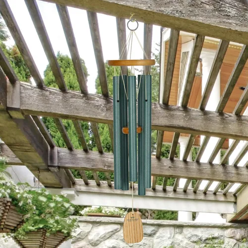 Miniatura 2 de Woodstock - Campanillas de viento para decoración de jardín al aire libre, decoración de porche delantero, campanillas de viento verde de Irlanda