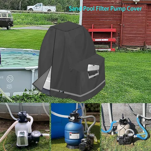 Miniatura 2 de XCZ Cubierta de Bomba de Filtro de Arena para Bombas de Filtro de Arena INTEX Crystal Clear de 12-16, Impermeable y Resistente a los Rayos UV