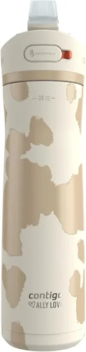 Miniatura 17 de Contigo Ashland 2.0 - Botella de agua a prueba de fugas con bloqueo de tapa y popote inclinado, apta para lavavajillas, tapa intercambiable, 24 Azul