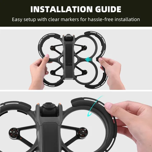 Miniatura 8 de Protección de parachoques BRDRC Avata 2, protector de hélice y protector de estabilizador, anillo anticolisión para accesorios DJI Avata 2 Fly More
