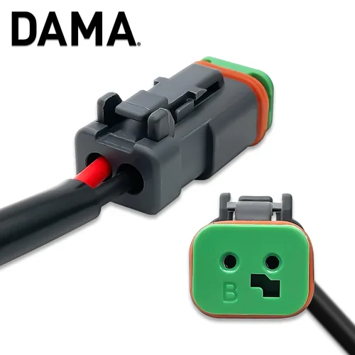 Miniatura 3 de DAMA Deutsch DT 2 pines enchufe hembra arnés de cableado hembra Conectores de coleta para cable a cable luz de trabajo LED, barra de luz LED