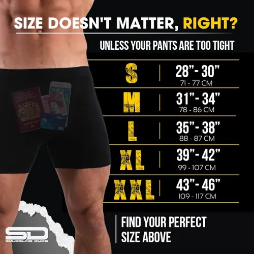 Miniatura 6 de Men's Boxer Brief Shorts - Anti Theft Pickpocket Proof Travel Pocket Underwear