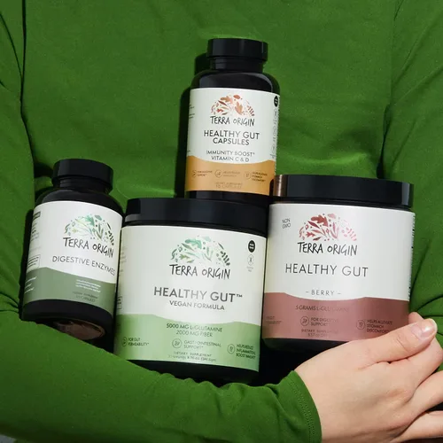 Miniatura 3 de Fórmula vegana intestinal saludable con L-glutamina e ingredientes clínicamente probados Apoya la permeabilidad intestinal, apoyo