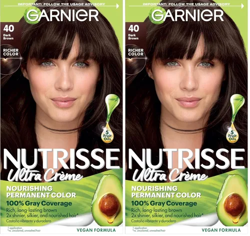 Miniatura 41 de Garnier Nutrisse - Tinte en crema nutritiva para el cabello, 30 marrón oscuro (Sweet Cola), tinte permanente para el cabello, 2