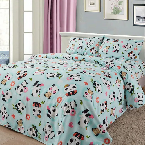 Miniatura 5 de LinenTopia Juego de ropa de cama Queen de 8 piezas para niñas, cama en una bolsa, juego de edredón para niños con sábanas de cama, funda