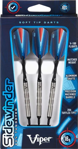 Miniatura 10 de Viper Sidewinder 80% tungsteno Dardos de punta suave, 18 gramos