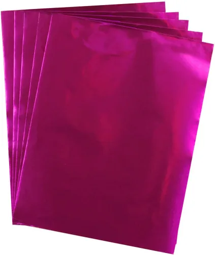Miniatura 6 de Hygloss Papel de aluminio metálico para artes y manualidades, actividades de aula y artistas, decoración de fiestas o vacaciones, 8.5 x 11 pulgadas