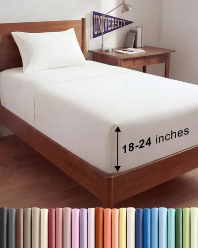 Miniatura 115 de Sábanas King divididas con bolsillos extra profundos, sábanas transpirables y refrescantes de 5 piezas, sábanas de lujo para hotel, suaves, sin 22
