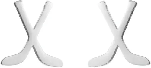 Aretes de fútbol para mujereshombres, fútbol, béisbol, patinaje sobre hielo, hockey, aretes de acero inoxidable, aretes de béisbol, softball, aretes