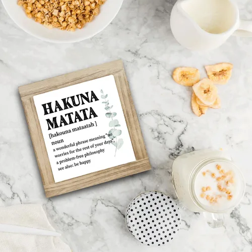 Miniatura 3 de Letrero de caja de madera de granja, decoración significativa para escritorio, letrero de madera inspiradora, decoración positiva del hogar