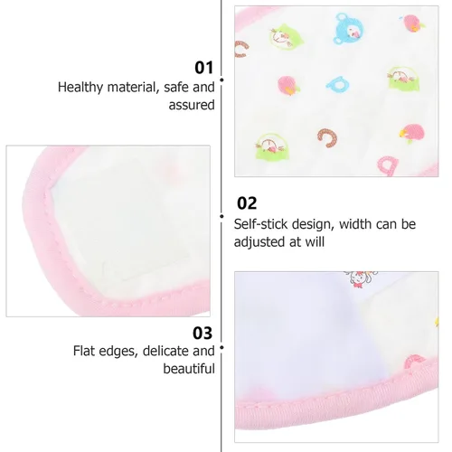 Miniatura 8 de Healifty Cinturón de hernia umbilical para bebé, banda de cordón para el ombligo para bebé, banda ajustable para el vientre, color rosa
