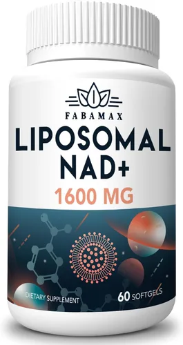 Miniatura 9 de 1600 mg Suplemento de NAD Liposomal, 98% Suplemento Puro de NAD+, Absorción Superior, Alternativa a Ribósido de Nicotinamida o NADH para Aumentar