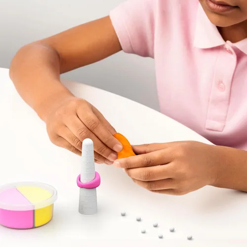Miniatura 6 de HEY CLAY Bijou - Arcilla para la creación de accesorios - Arcilla seca al aire con herramientas y divertida aplicación interactiva (Alien Rings)