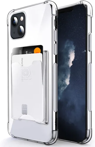 Miniatura 11 de Shields Up Funda diseñada para iPhone 8 Plus/iPhone 7 Plus, funda minimalista con tarjetero [3 tarjetas] y soporte de anillo, funda protectora