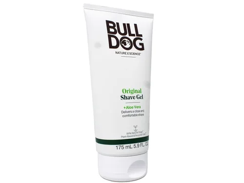 Miniatura 4 de Bulldog Gel de afeitado original para hombres, enriquecido con aloe vera, ofrece un afeitado cercano y cómodo, 95% origen natural, 5.9 onzas