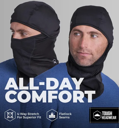 Miniatura 6 de Pasamontañas con máscara de esquí - Máscara facial de invierno para hombres y mujeres - Equipo para climas fríos para esquí, snowboard y motocicleta