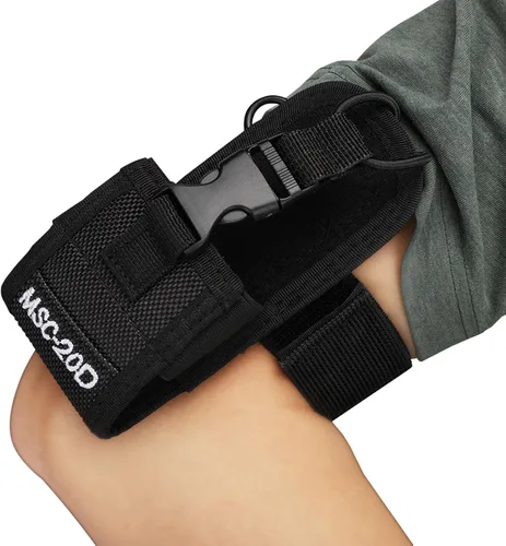 Miniatura 2 de Meiyya Funda para walkie talkie walkie talkie soporte para radio, soporte de radio de brazo, funda de radio, bolsa de radio, práctica bolsa de brazo