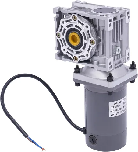 Miniatura 21 de Motor de engranajes eléctrico 120W DC 24V Reductor de engranajes helicoidal Caja de engranajes Motor eléctrico de engranajes RV 50K 35Nm Motor 120W