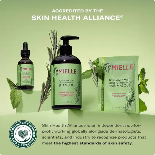 Miniatura 2 de Mielle Organics - Champú y acondicionador sin enjuague fortalecedor de romero y menta, infundido con biotina, limpia y ayuda a fortalecer el cabello