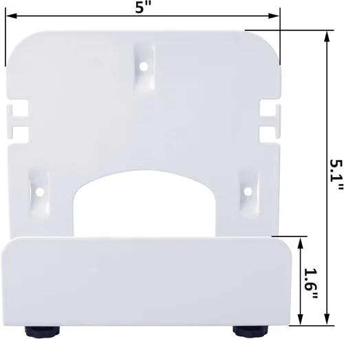 Miniatura 3 de Gmailmall - Soporte de pared ajustable para módem para la mayoría de reproductores multimedia estrechos, compatible con Roku, router, Fire TV, M4