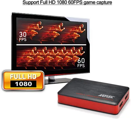 Miniatura 3 de Tarjeta de captura de juegos USB 3.0 HDMI Video HD 1080P 60FPS, dispositivo grabador de juegos de transmisión en vivo para PS4, Xbox One y Wii U