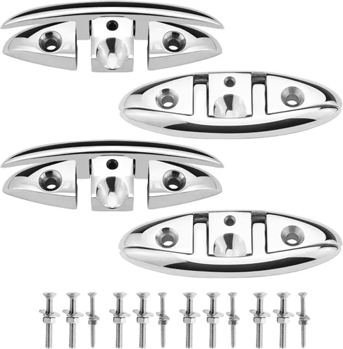 Miniatura 7 de Tacos plegables de acero inoxidable 316 para muelle de barco (5 pulgadas/6 pulgadas/8 pulgadas)