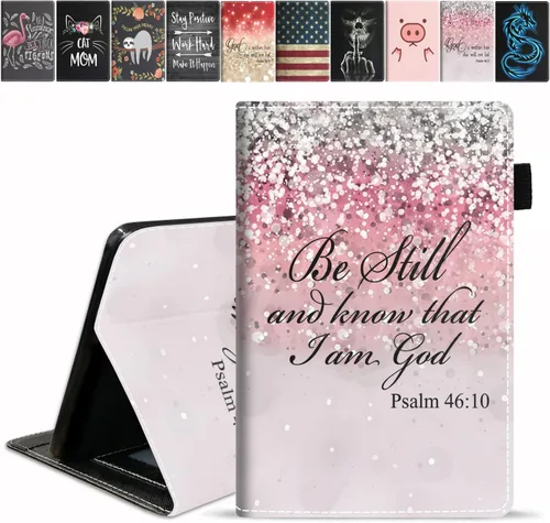 Miniatura 23 de Funda para tableta Amazon Fire HD 10/Fire HD 10 Plus (11ª generación, versión 2021), con cita inspiradora de «Be a Flamingo in a Flock», funda