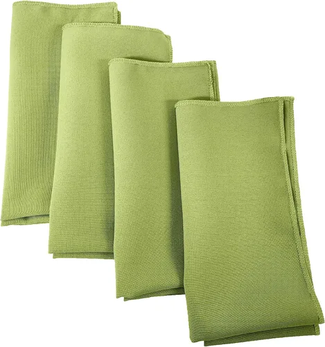 Miniatura 54 de LA Linen Paquete de 10 servilletas de popelina de poli, servilletas de tela suave, servilletas lavables y reutilizables, servilletas de mesa