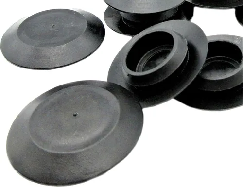 Tapones de panel de agujeros negros de montaje empotrado - Tapones de agujero de chapa metálica de 7/8 pulgadas, paquete de 15