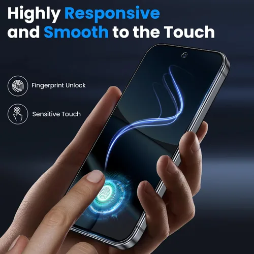 Miniatura 3 de Paquete de 2+2 para Google Pixel 10 Pro XL Protector de pantalla de privacidad y protector de lente de cámara, compatible con desbloqueo por huellas