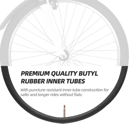 Miniatura 5 de Paquete de 6 tubos interiores de repuesto para bicicleta de carretera de 700 x 20-25C, válvula Presta de 1.654 in para bicicletas de carretera